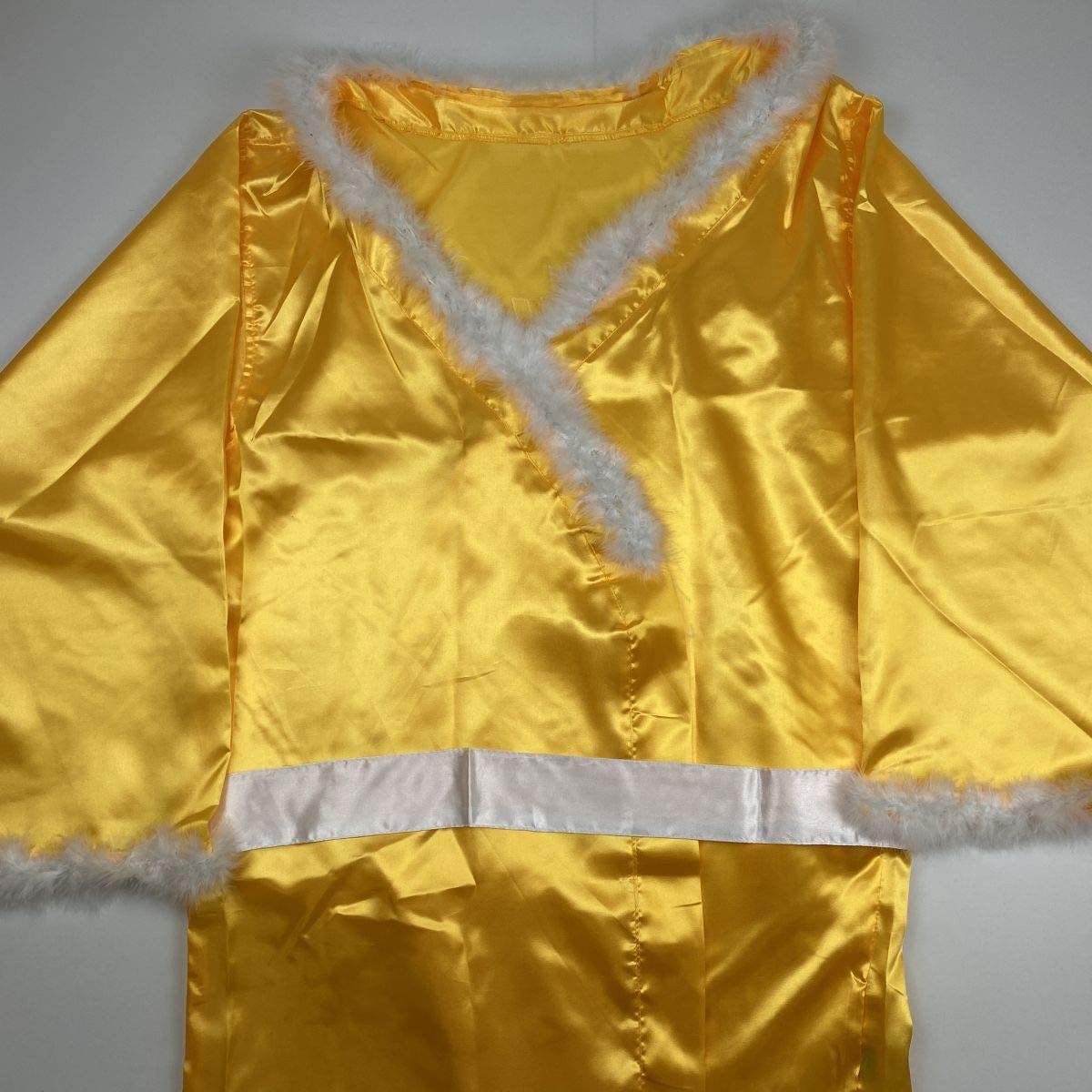 Autographed/Signed Ric Flair Nature Boy Yellow WWE Replica Wrestling Robe JSA COA Auto