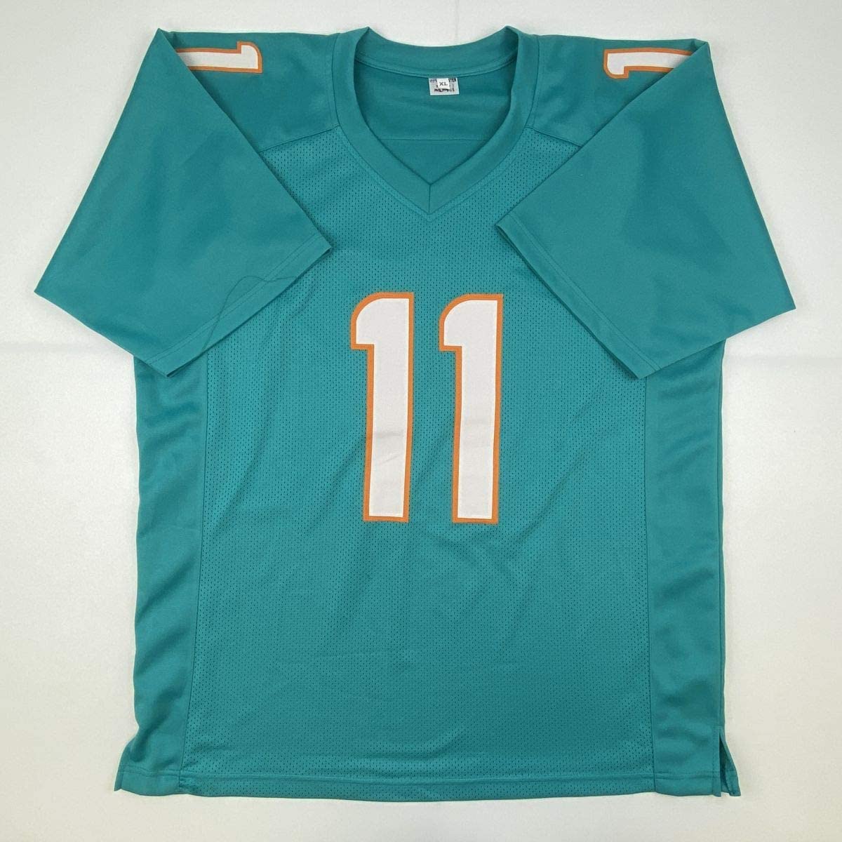 Autographed/Signed Devante Parker Miami Teal Football Jersey JSA COA
