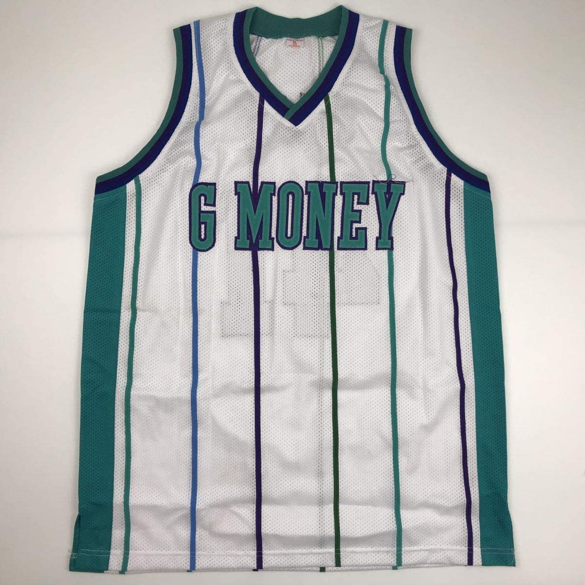 Autographed/Signed Glen Rice Charlotte White Basketball Jersey PSA/DNA COA