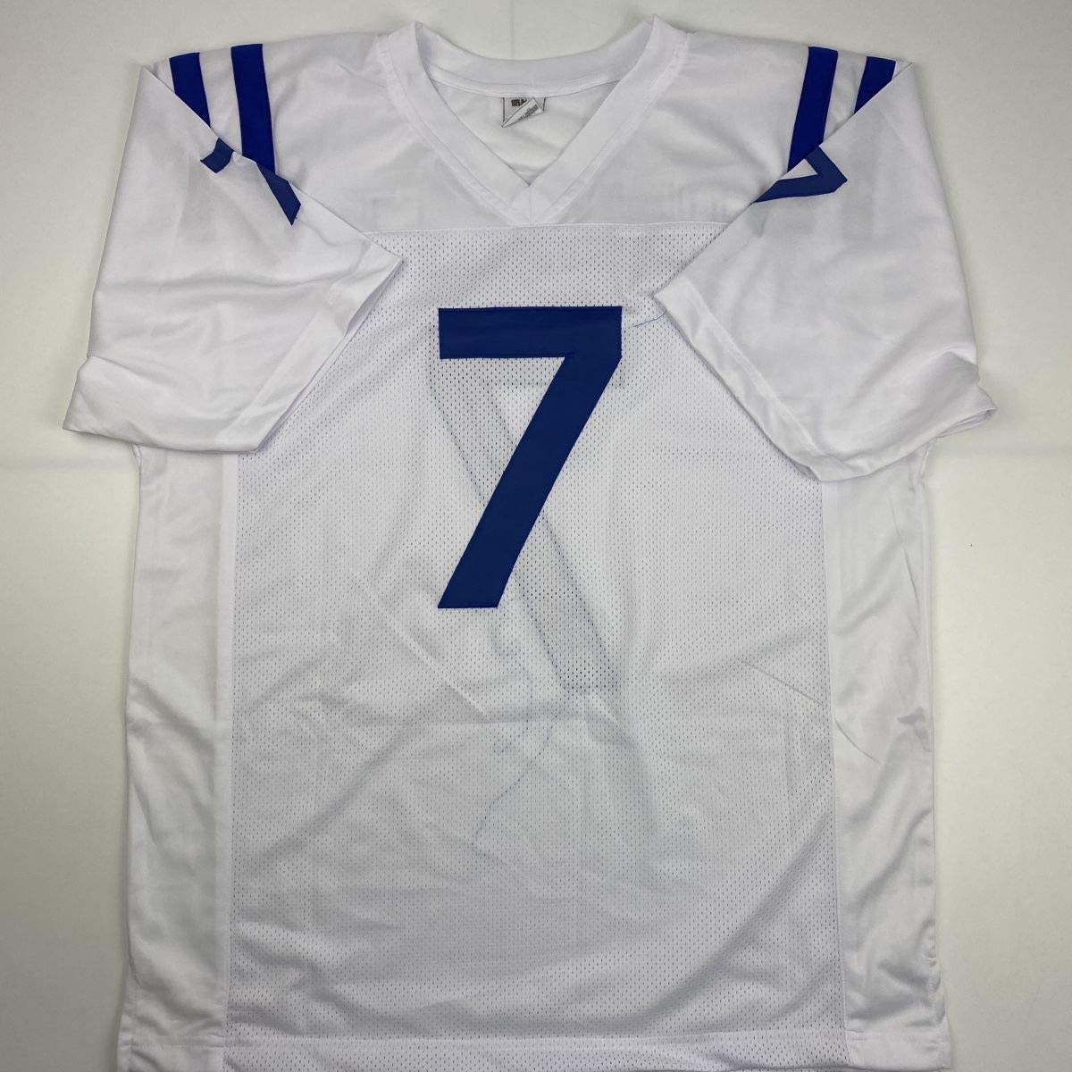 Autographed/Signed Jacoby Brissett Indianapolis White Football Jersey JSA COA