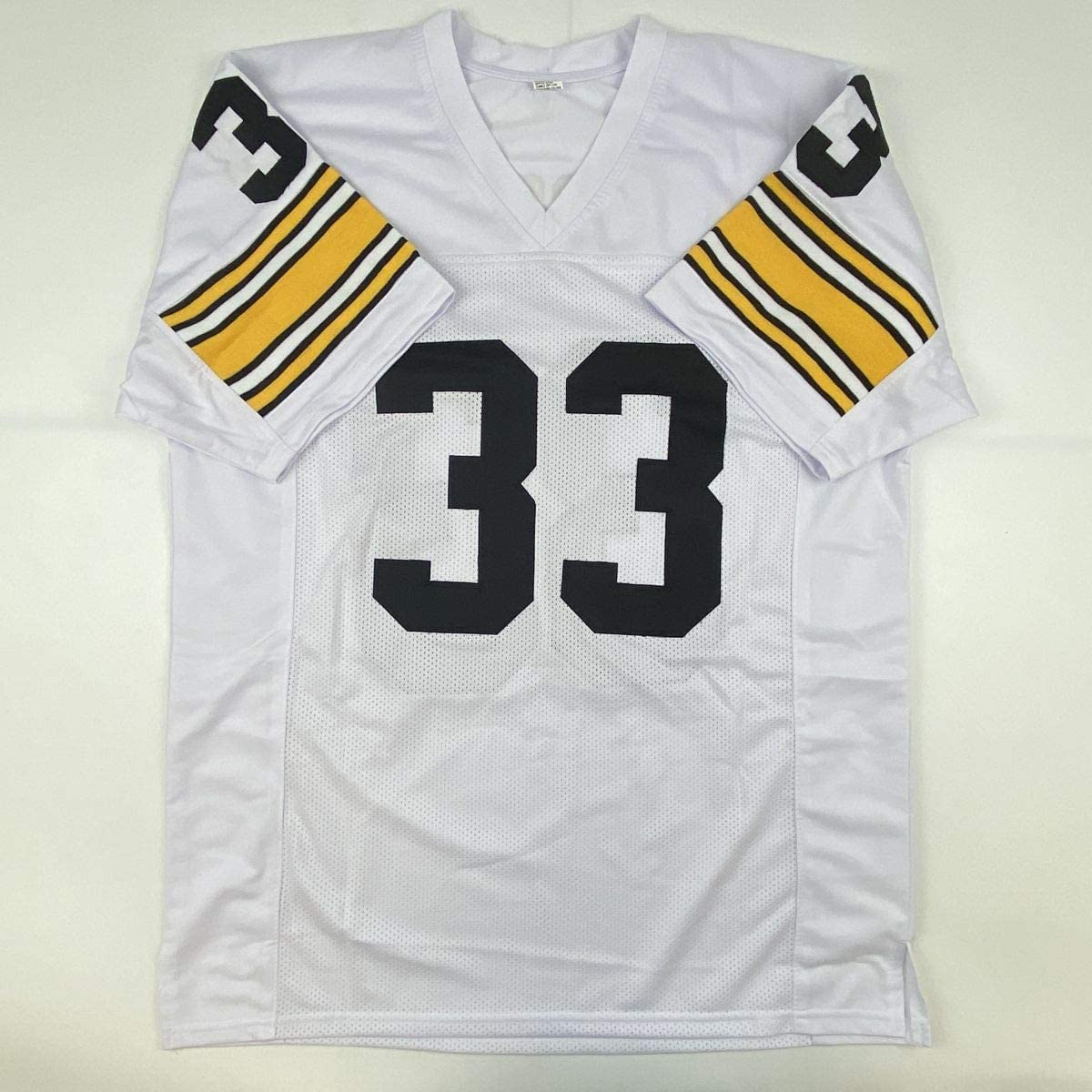 Autographed/Signed Merril Hoge Pittsburgh White Football Jersey JSA COA