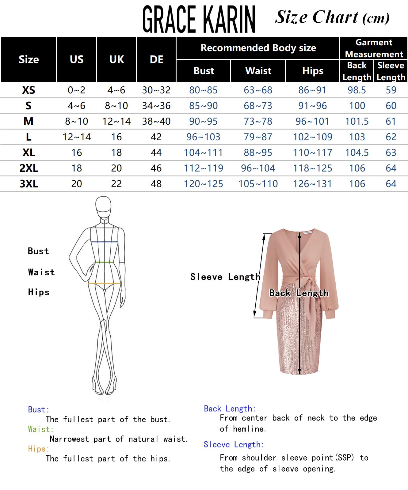 GRACE KARIN Sequin Wedding Guest Dresses for Women Wear to Party Bodycon with Belt Pink XXL
