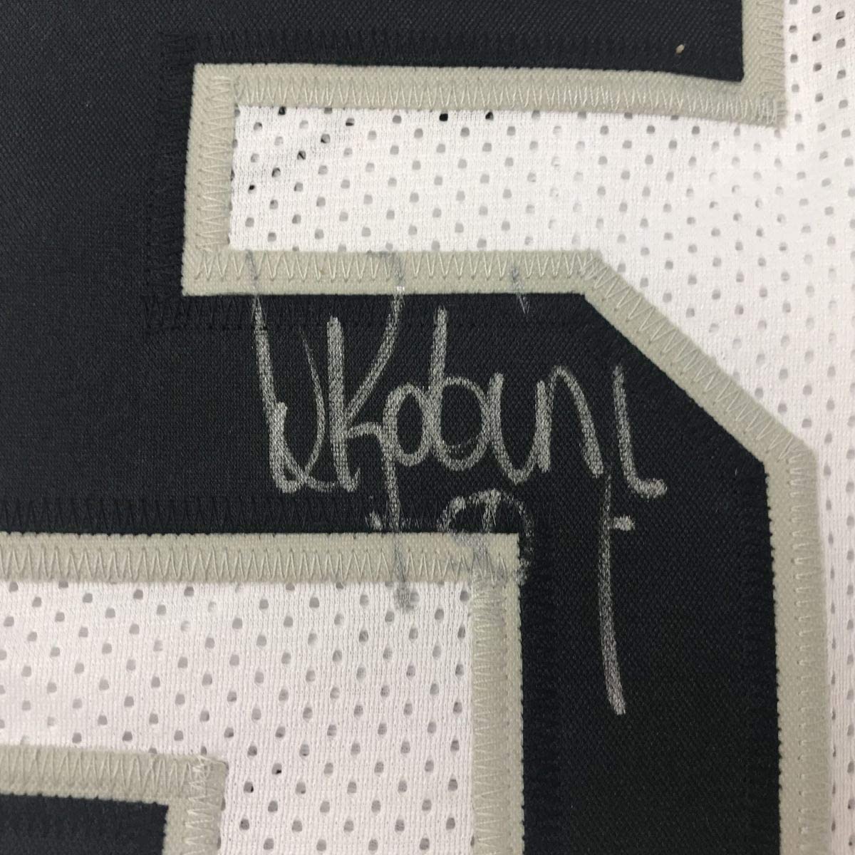 Autographed/Signed David Robinson San Antonio White Stat Basketball Jersey JSA COA