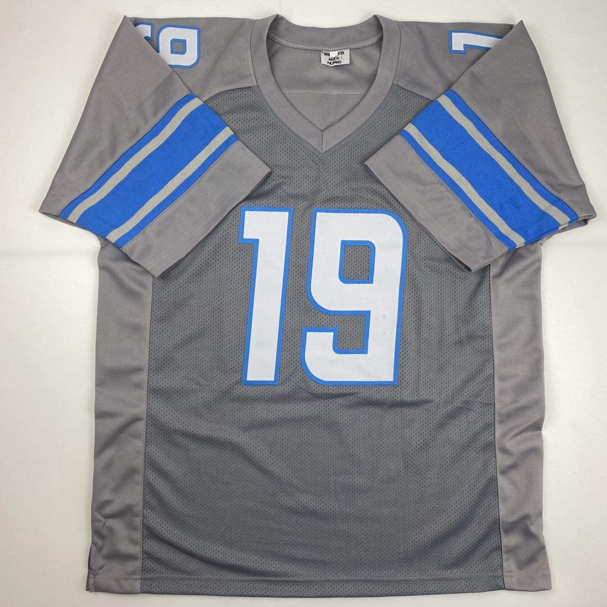 Autographed/Signed Kenny Golladay Detroit Grey Football Jersey JSA COA