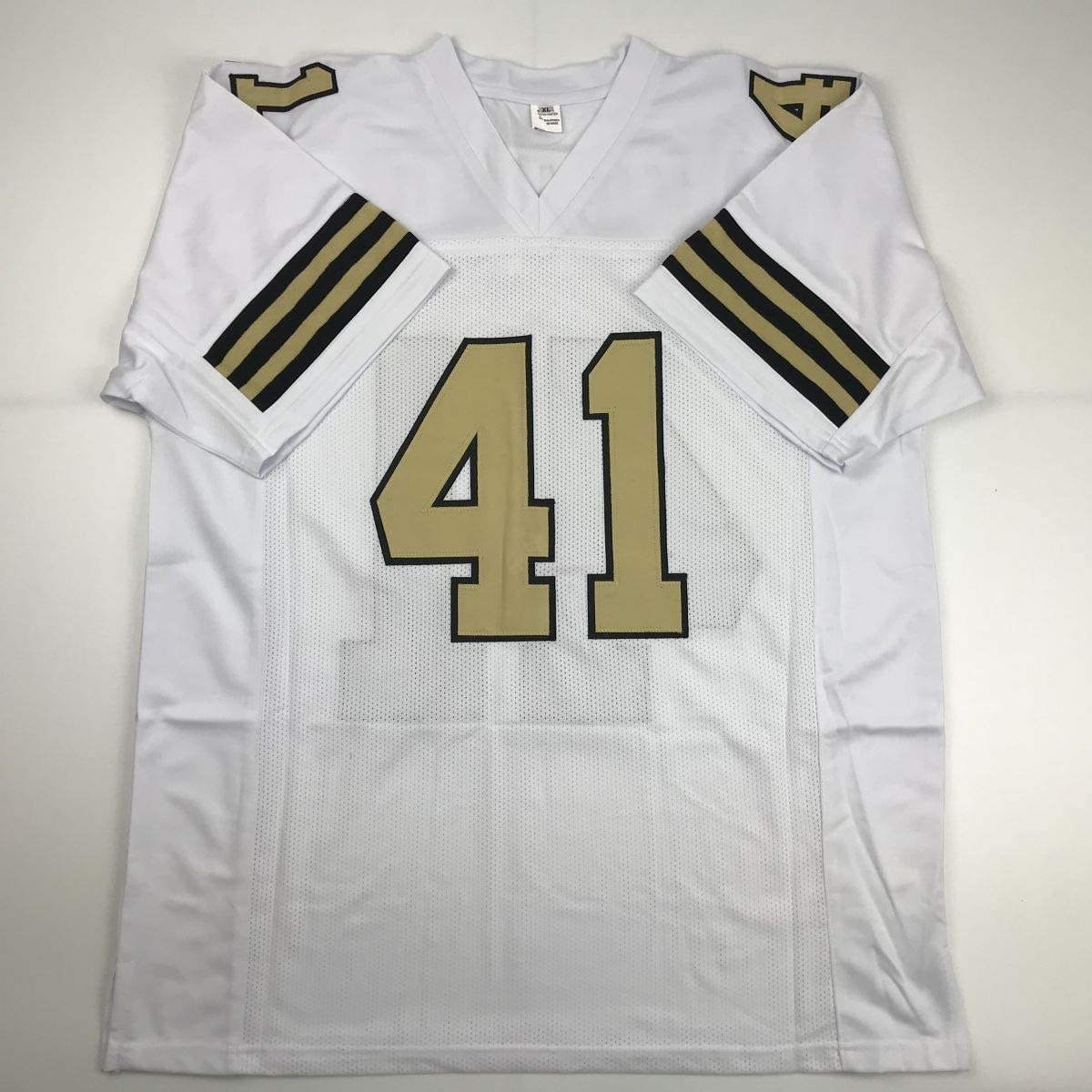 Autographed/Signed Alvin Kamara New Orleans Color Rush Football Jersey Beckett BAS COA