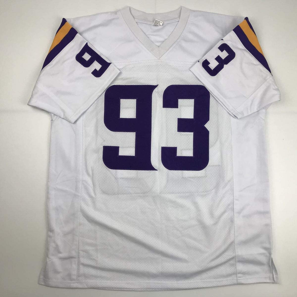 Autographed/Signed Kevin Williams Minnesota White Football Jersey JSA COA