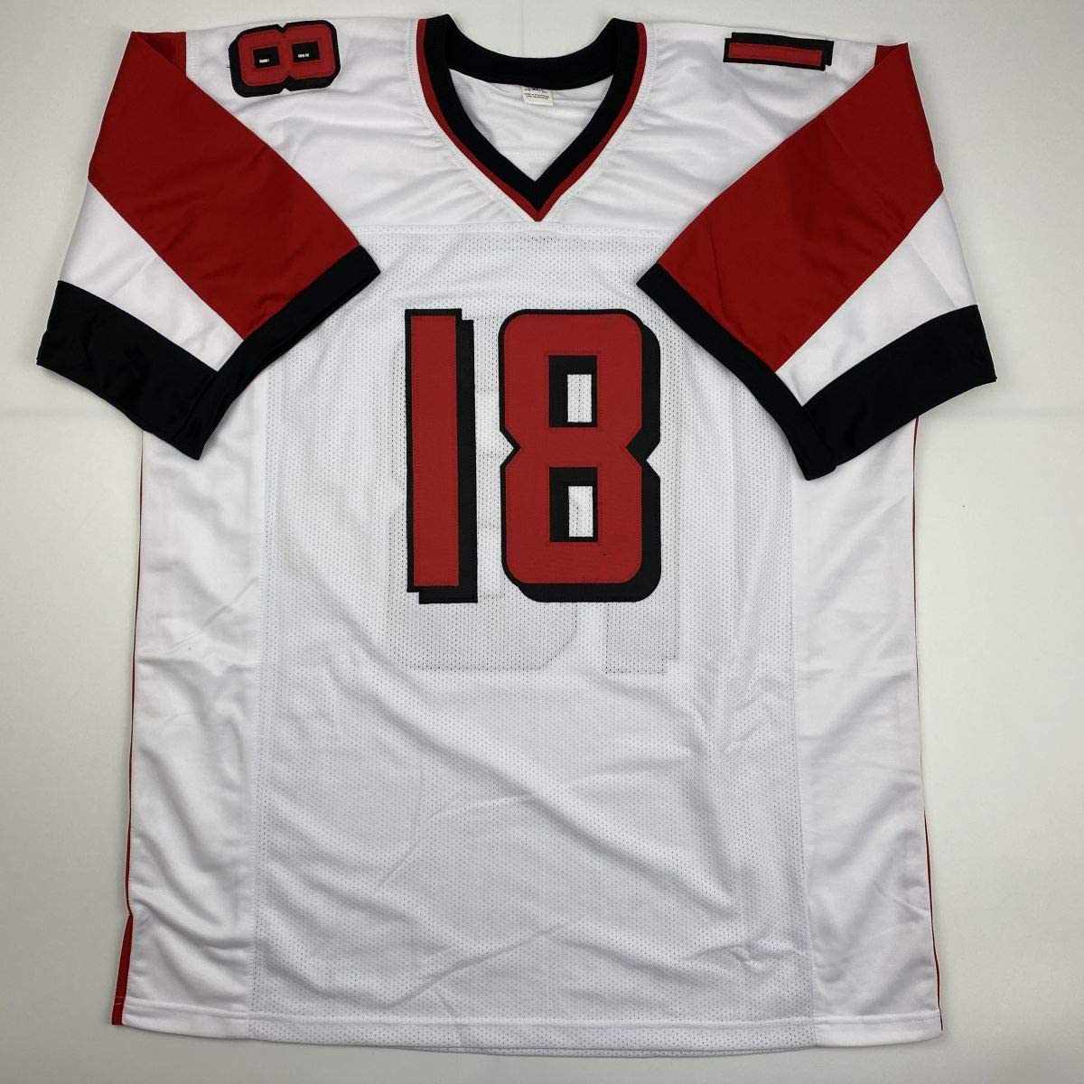 Autographed/Signed Calvin Ridley Atlanta White Football Jersey Beckett BAS COA