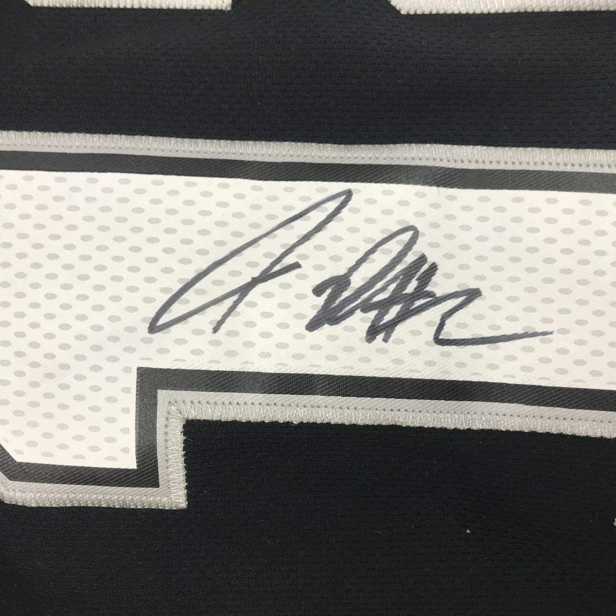 Autographed/Signed LaMarcus Aldridge San Antonio Black Basketball Jersey JSA COA