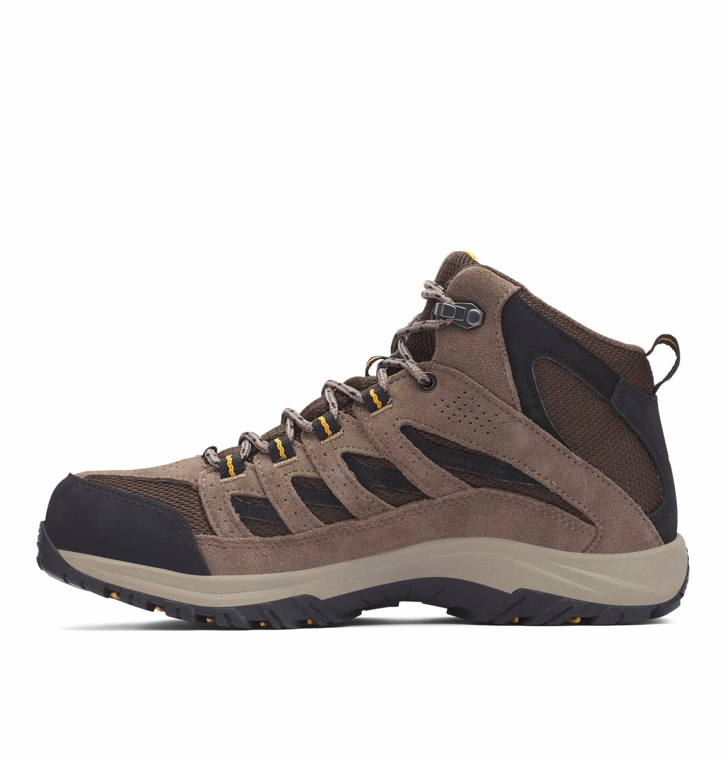 Columbia Men's Crestwood Mid Waterproof, Cordovan/Squash, 10.5