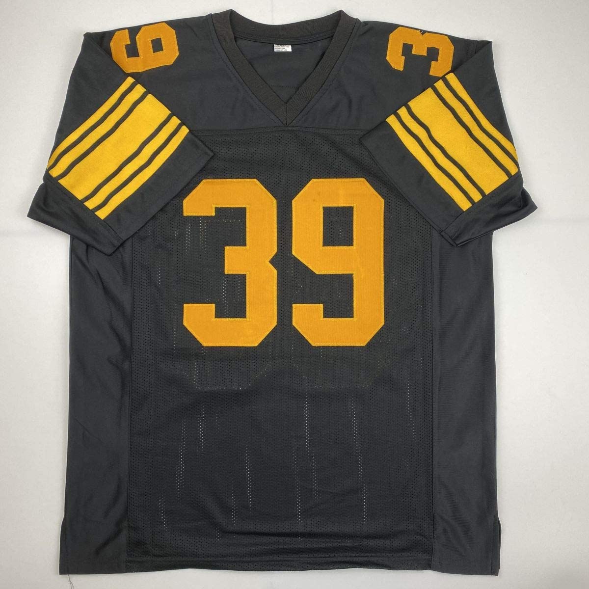 Autographed/Signed Minkah Fitzpatrick Pittsburgh Color Rush Football Jersey Beckett BAS COA