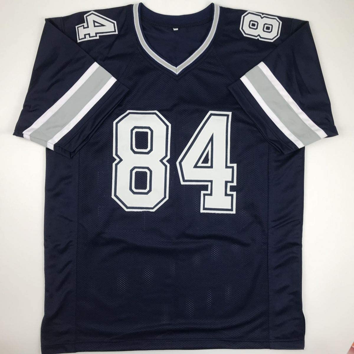 Autographed/Signed Jay Novacek Dallas Dark Blue Football Jersey JSA COA