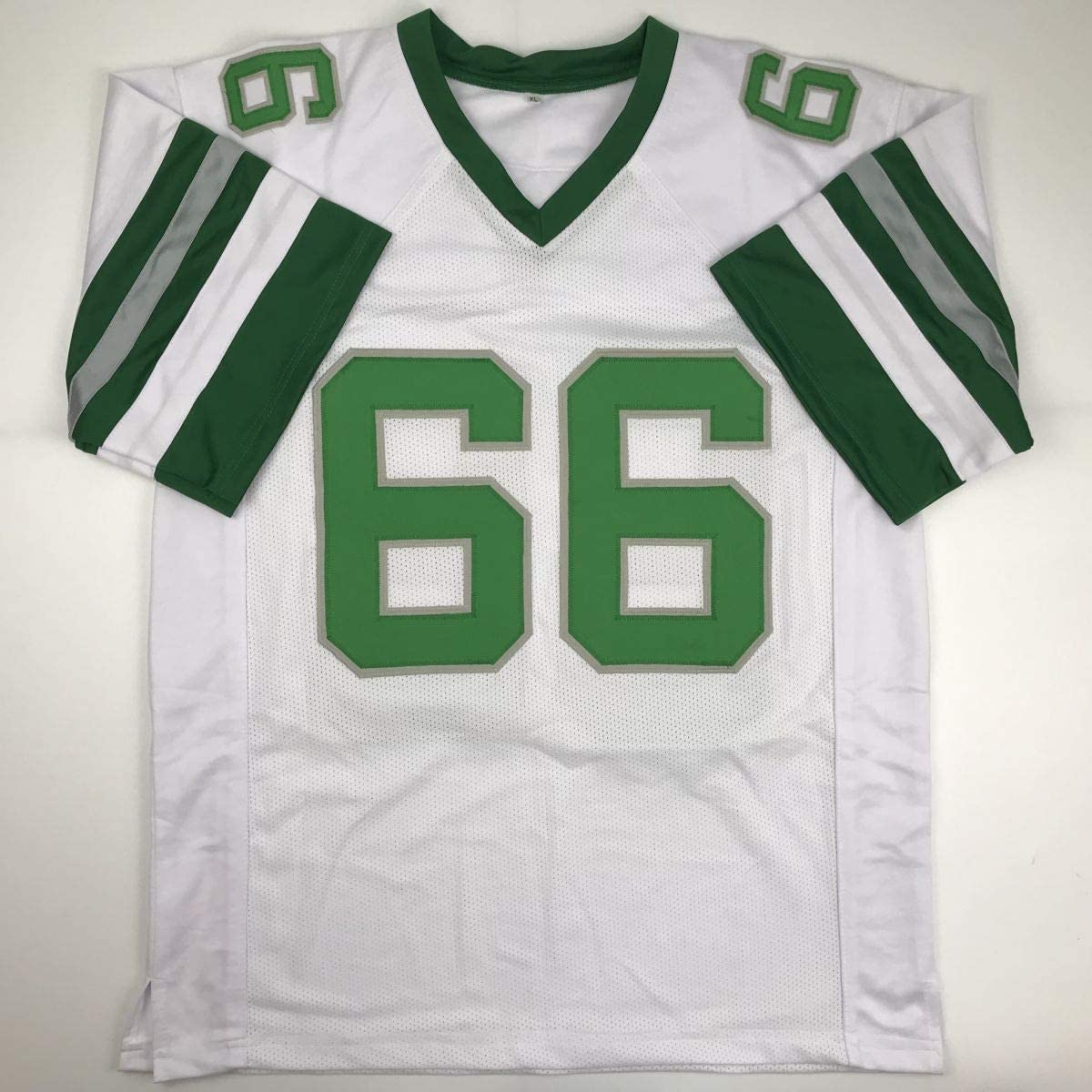 Autographed/Signed Bill Bergey Philadelphia White Football Jersey JSA COA