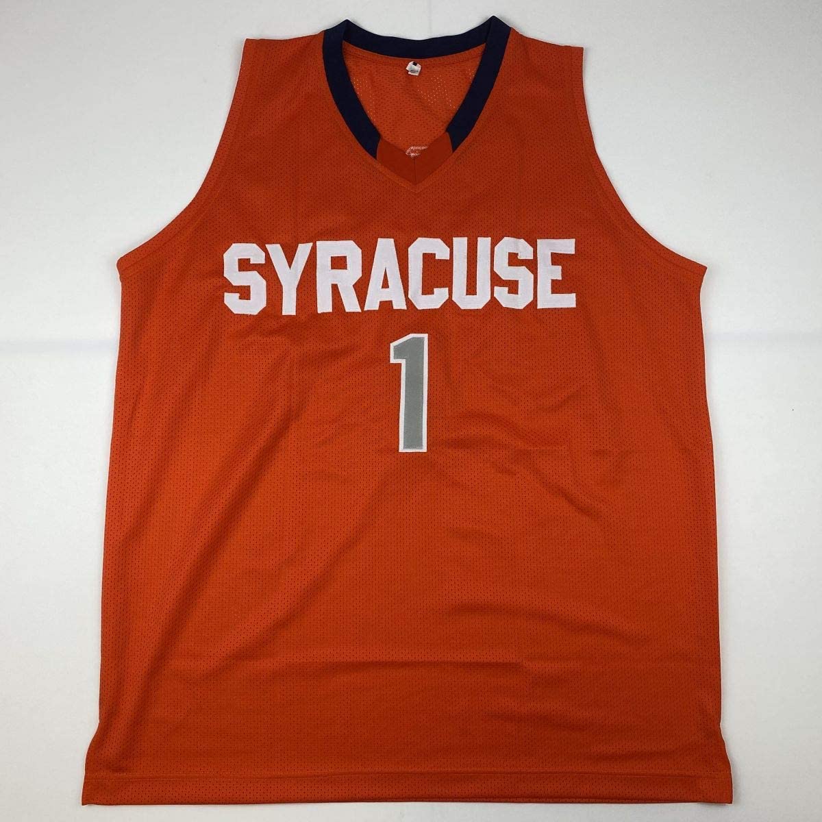 Autographed/Signed Jim Boeheim Syracuse Orange Coach College Basketball Jersey JSA COA