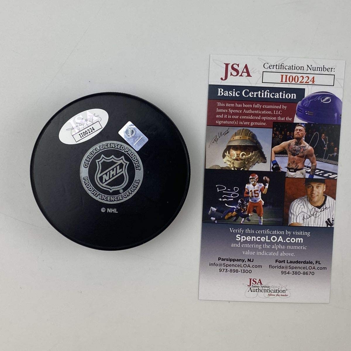 Autographed/Signed Bobby Bob Clarke HOF 87 Philadelphia Flyers Logo Hockey Puck JSA COA