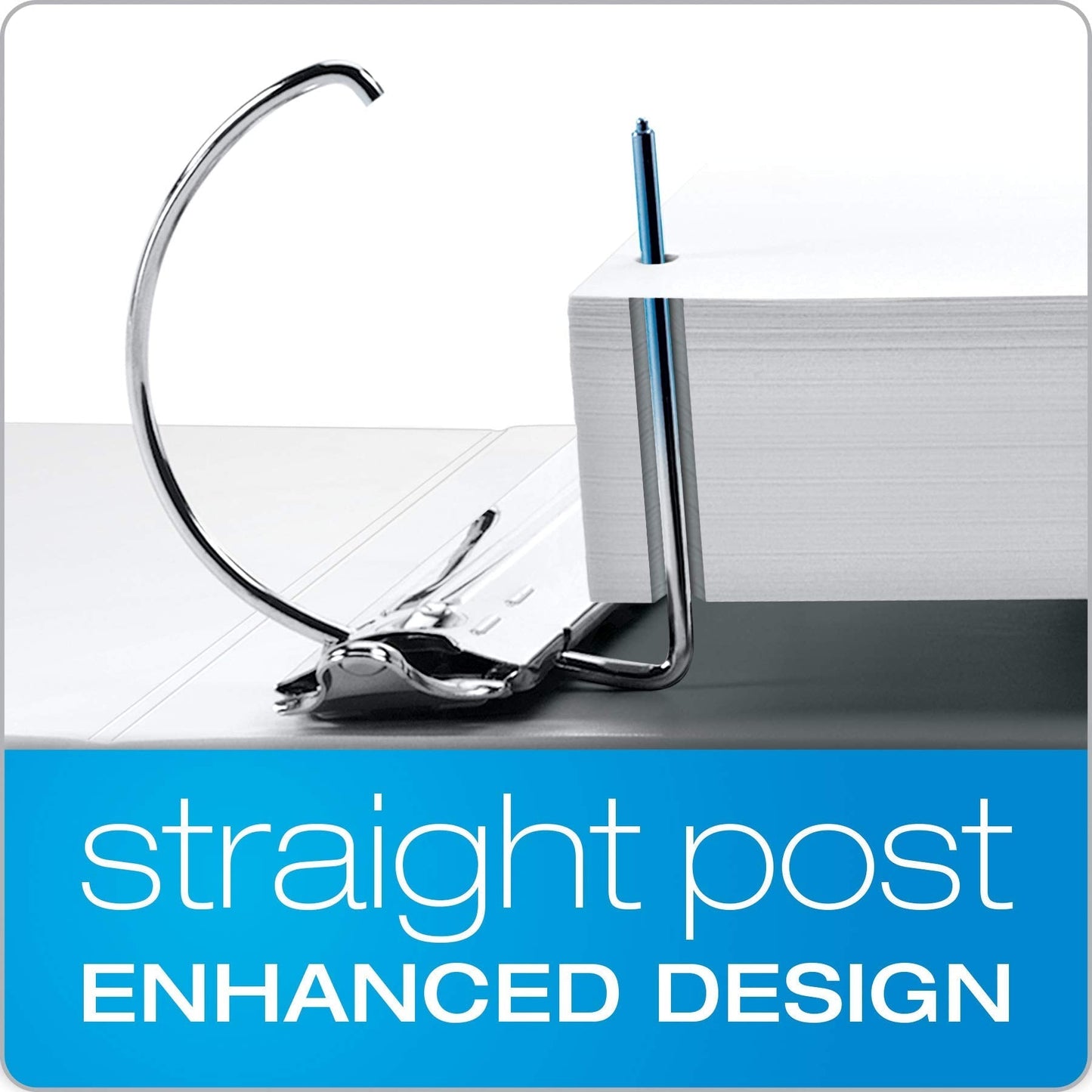5-Pack - 2" D-Ring Binder, 425 Sheet Capacity, ClearVue Cover, White (49120)
