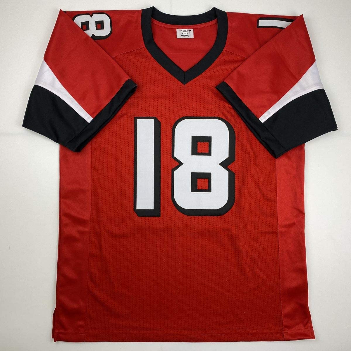 Autographed/Signed Calvin Ridley Atlanta Red Football Jersey Beckett BAS COA