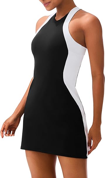 JOYSPELS 2025 Athletic Tennis Golf Dress for Women with Built-in Bra & Separate Shorts Spring Summer Dresses