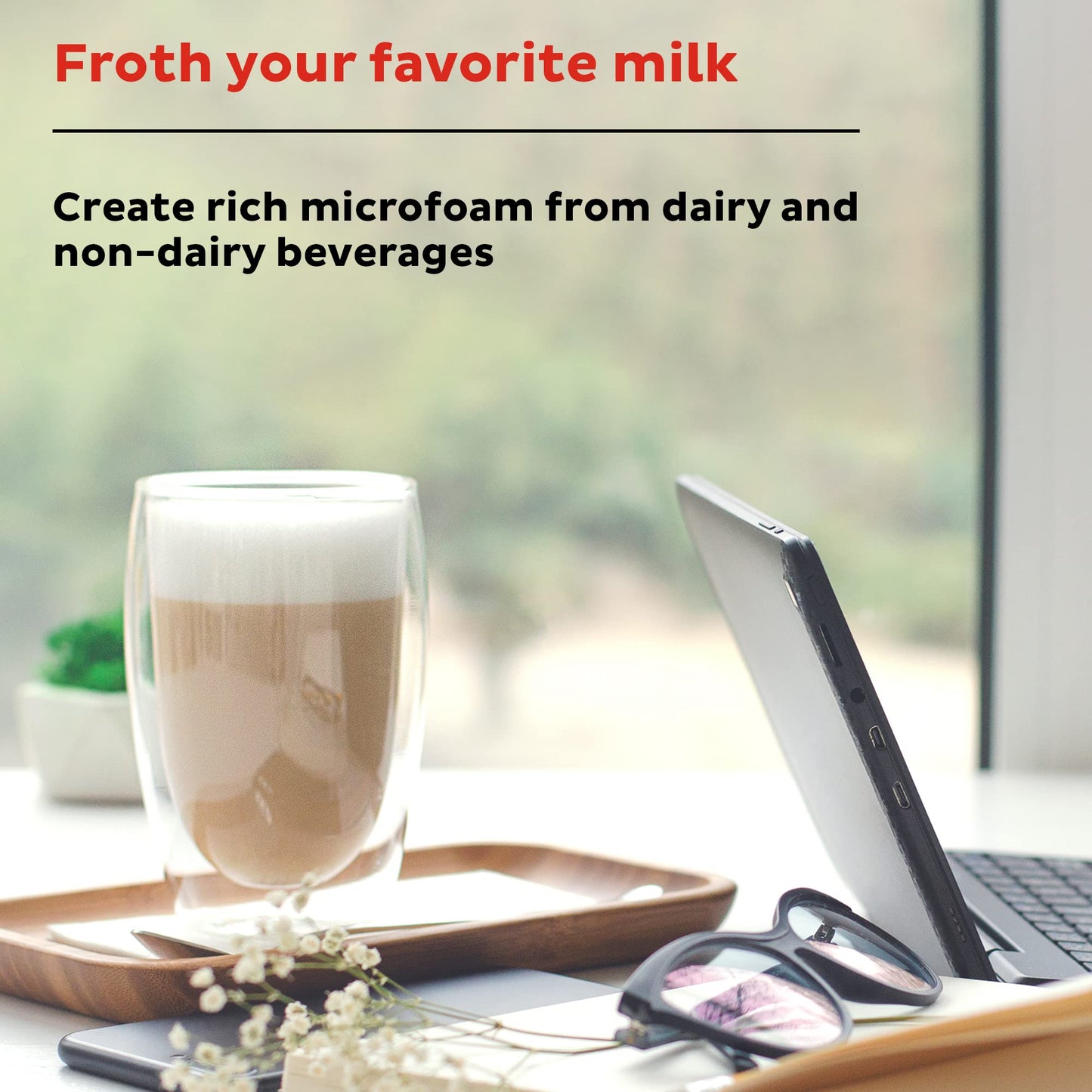 Instant Pot's Instant Milk Frother 10oz/295ml Hot/Cold Foam Maker (140-6001-01)