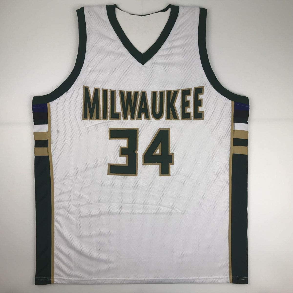 Autographed/Signed Giannis Antetokounmpo Milwaukee White Basketball Jersey PSA/DNA COA
