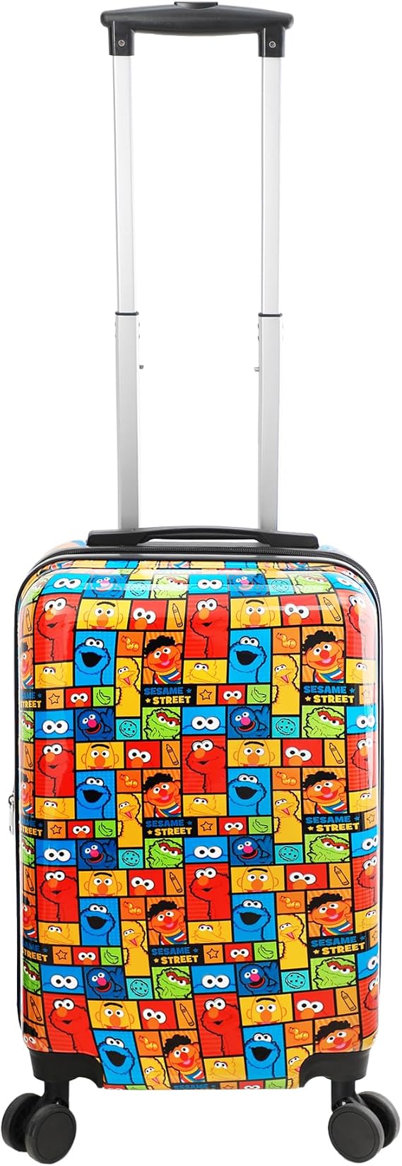 Bioworld Sesame Street All-Over Print Character Panels 20" Carry-On Luggage