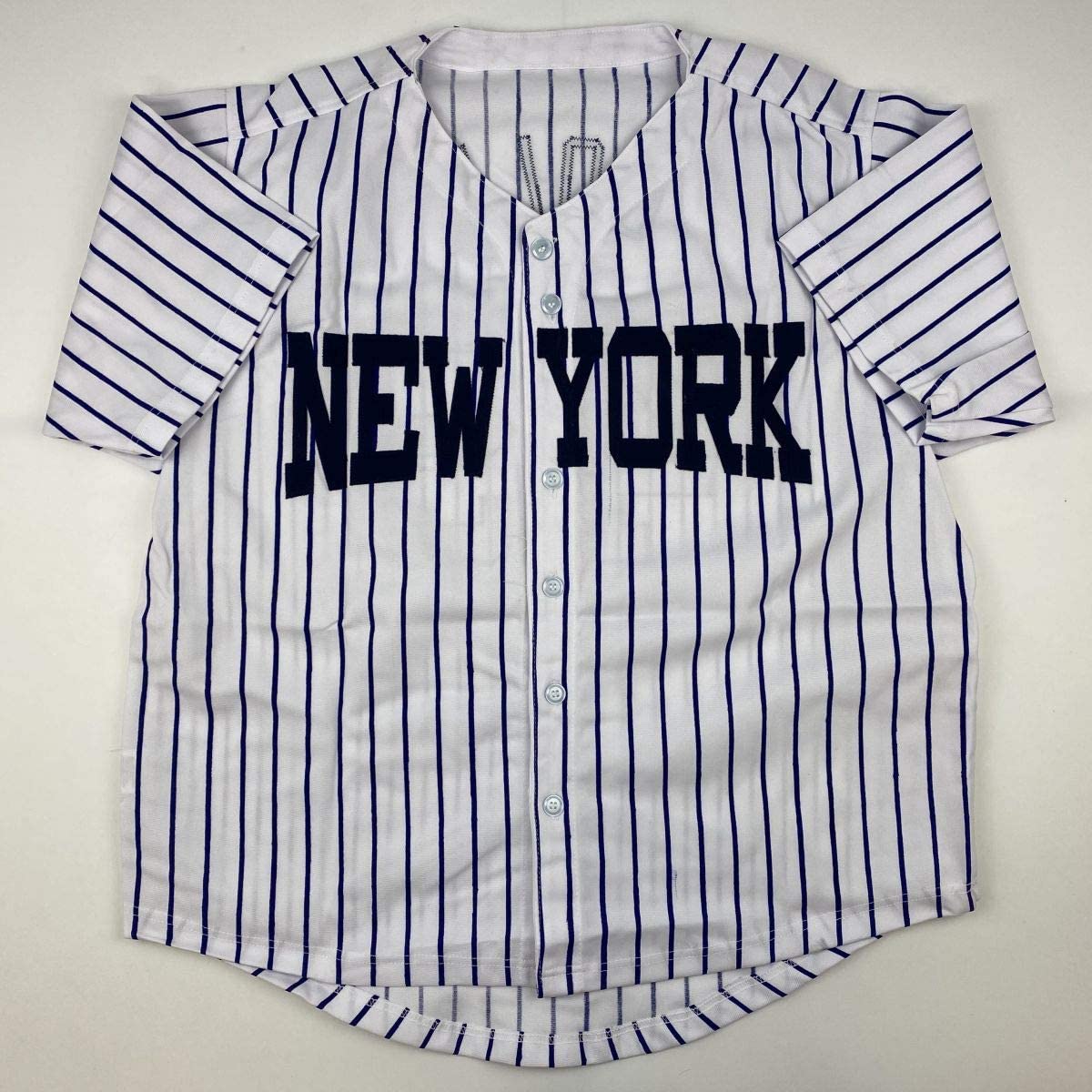 Autographed/Signed Gerrit Cole New York Pinstripe Baseball Jersey JSA COA