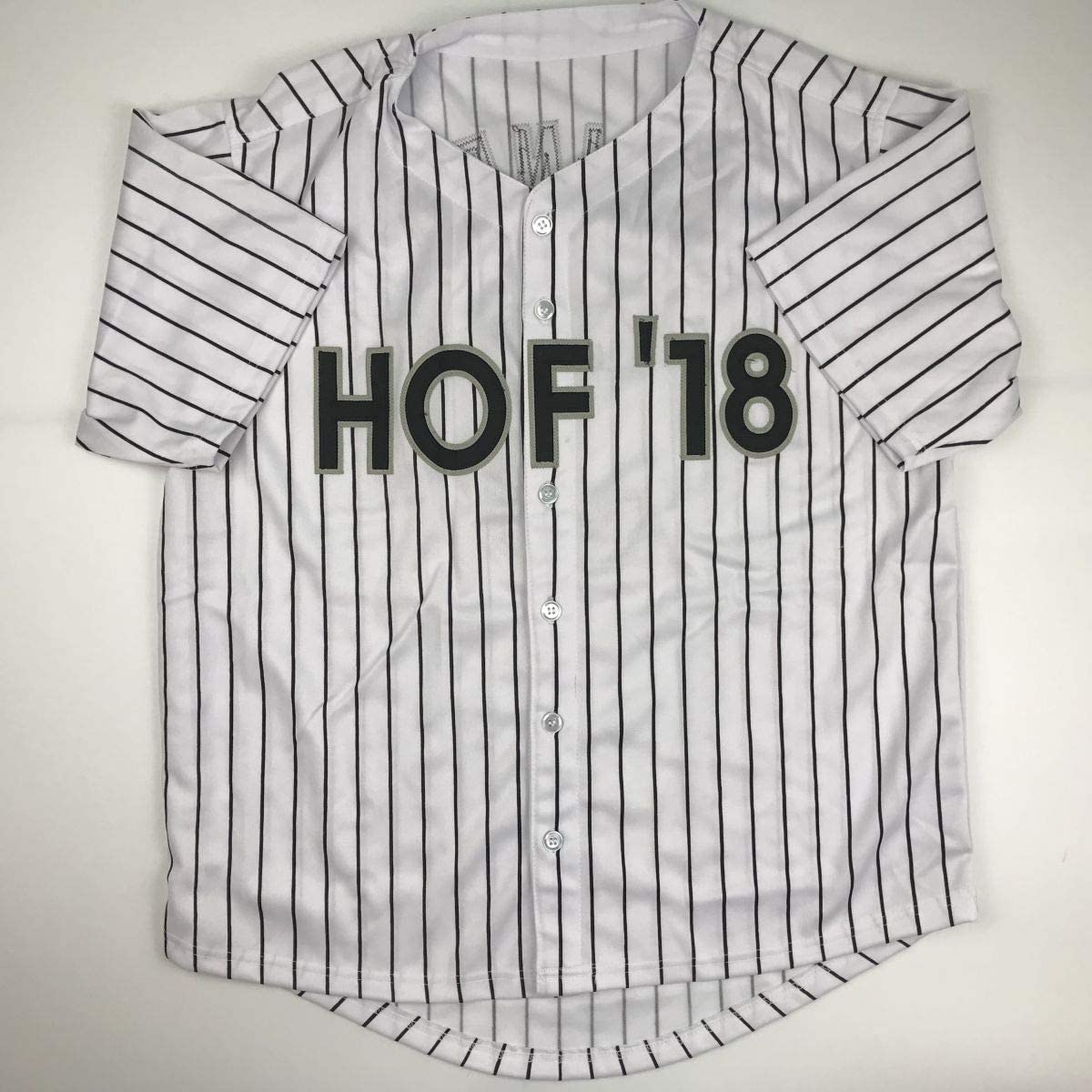 Autographed/Signed Harold Baines 05 WS Champs Chicago Pinstripe Baseball Jersey PSA/DNA COA