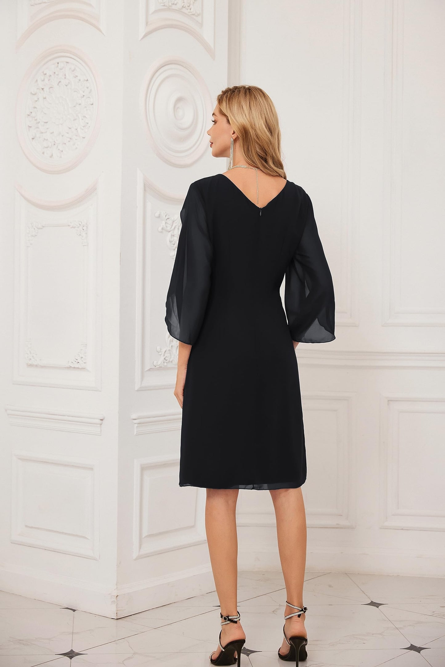 GRACE KARIN Elegant Women Dresses Summer 2024 Formal Dresses Black 12