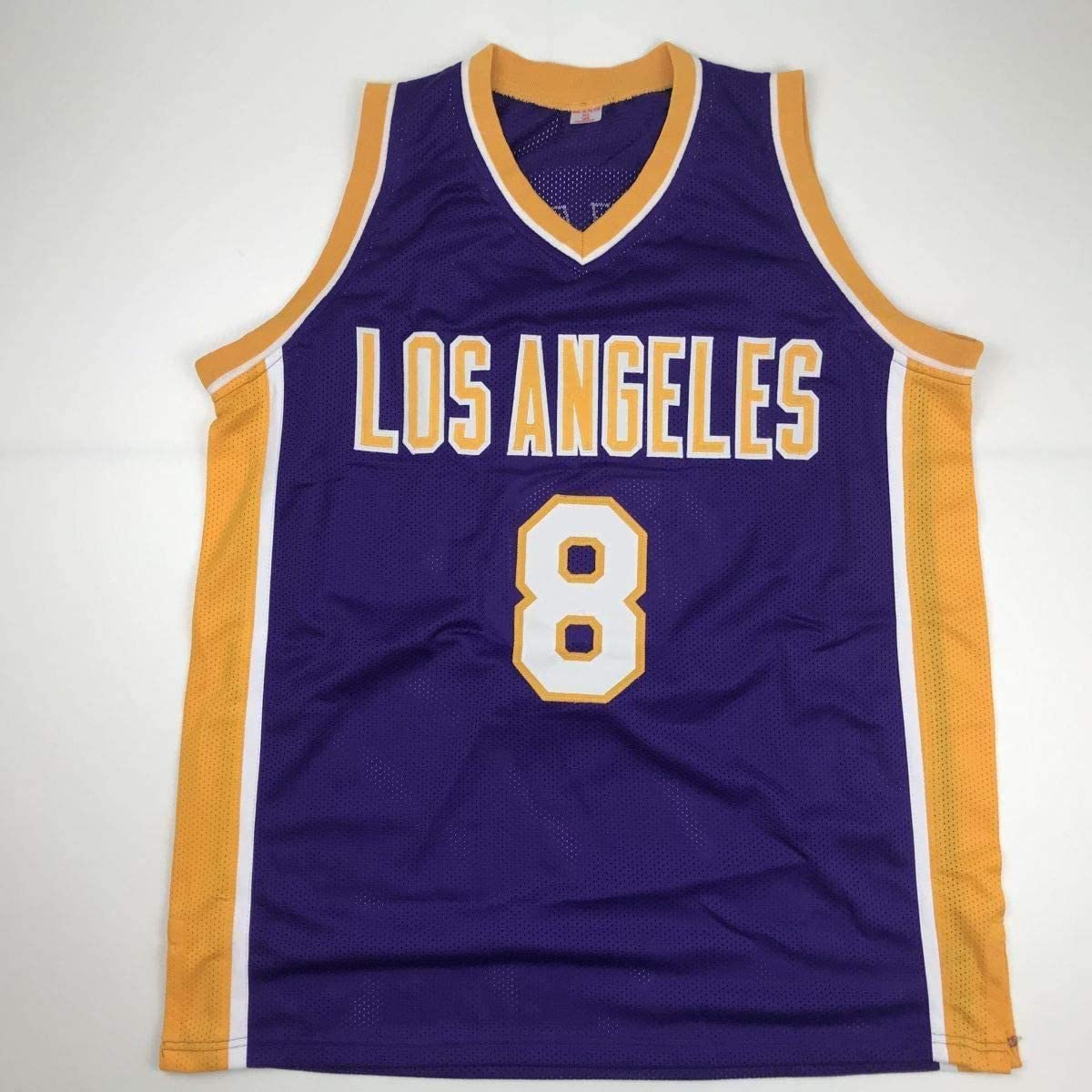Autographed/Signed Kobe Bryant #8 Los Angeles LA Purple Basketball Jersey PSA/DNA COA