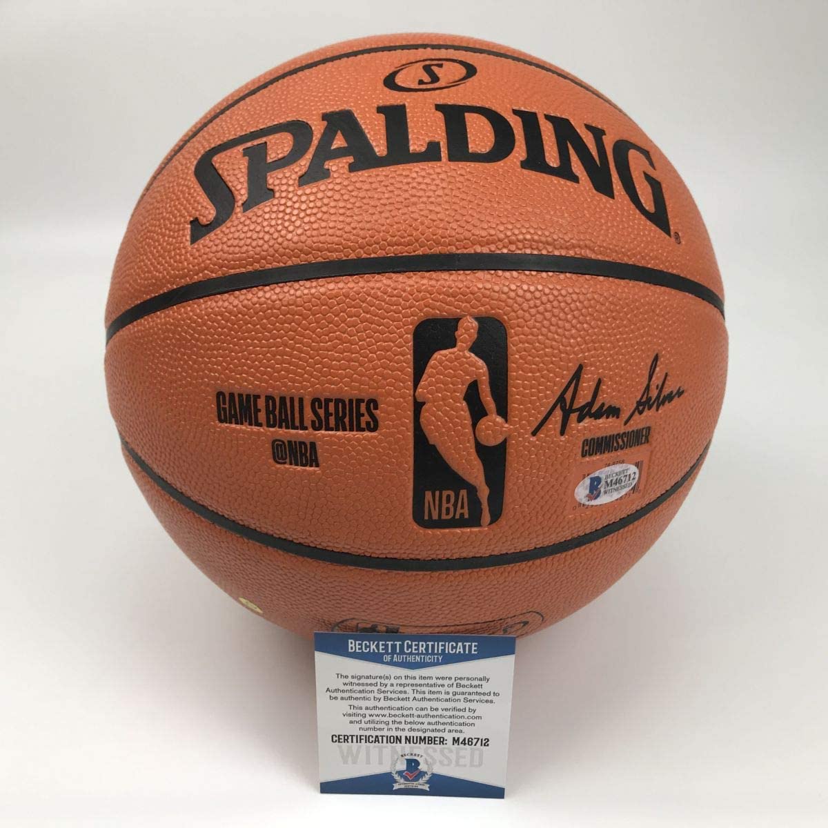 Autographed/Signed Shaquille Shaq O'Neal Los Angeles LA Lakers Full Size F/S Spalding Basketball Beckett BAS COA
