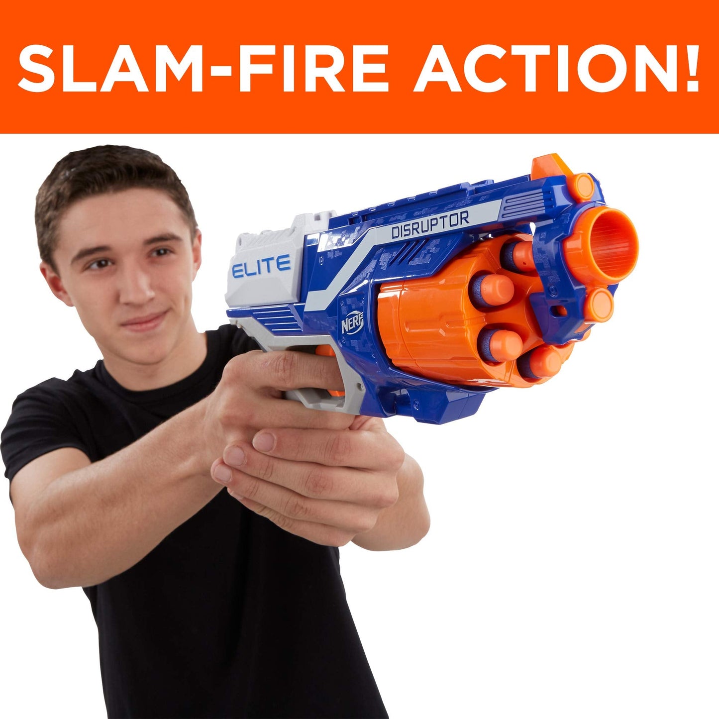 NERF Disruptor Elite Blaster Includes Includes 6 Official Nerf Elite Darts