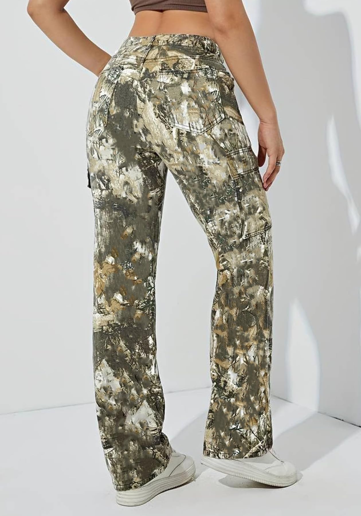 Voghtic Army Fatigue Cargo Pants Women, Womens Camo Pants, Camo Cargo Pants for Women