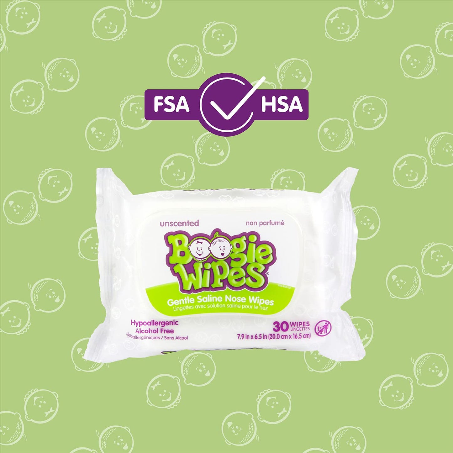 Baby Wipes Unscented by Boogie Wipes, Wet Wipes for Face, Hand, Body & Nose, Made with Vitamin E, Aloe, Chamomile and Natural Saline, 180 Count-30 Count (Pack of 6)