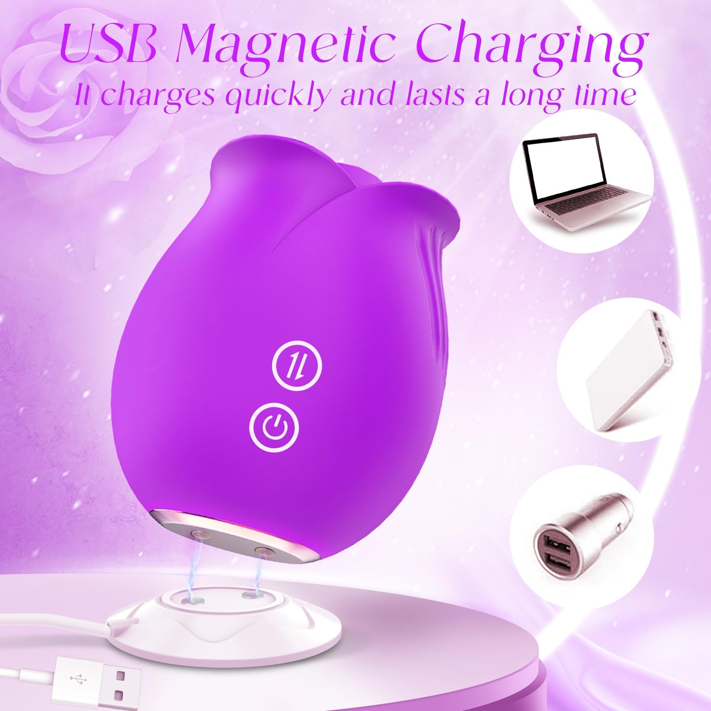 Rose Sex Toy Stimulator Sucking Vibrators for Women's Vibrators G Spot Dildo