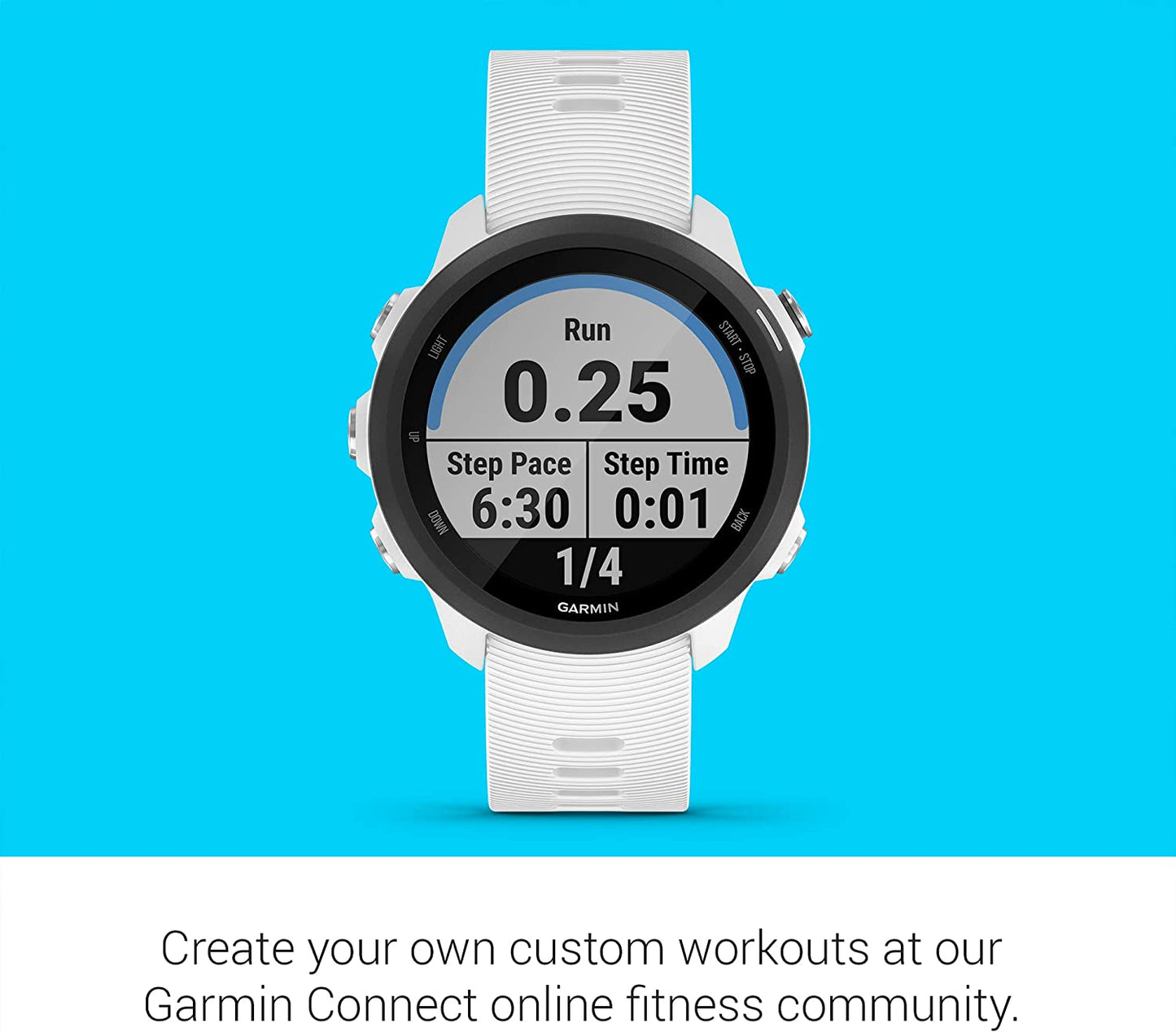 Garmin 010-02120-20 Forerunner 245 Music, GPS Running Smartwatch with Music and Advanced Dynamics, Black