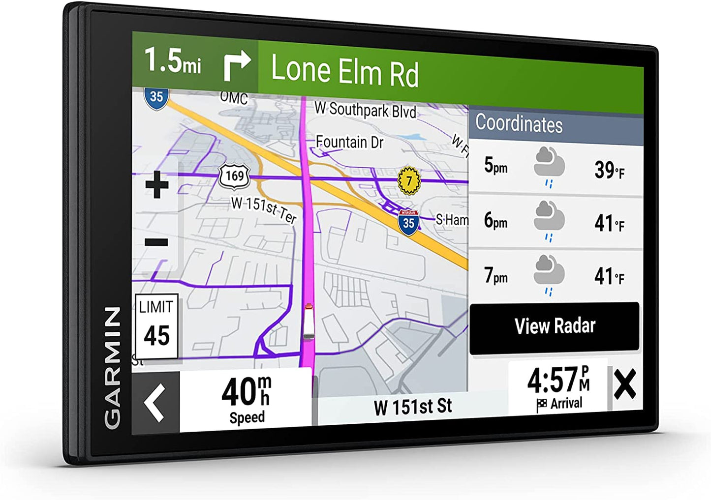 Garmin dēzl™ OTR610, Large, Easy-to-Read 6” GPS Truck Navigator, Custom Truck Routing, High-Resolution Birdseye Satellite Imagery, Directory of Truck & Trailer Services