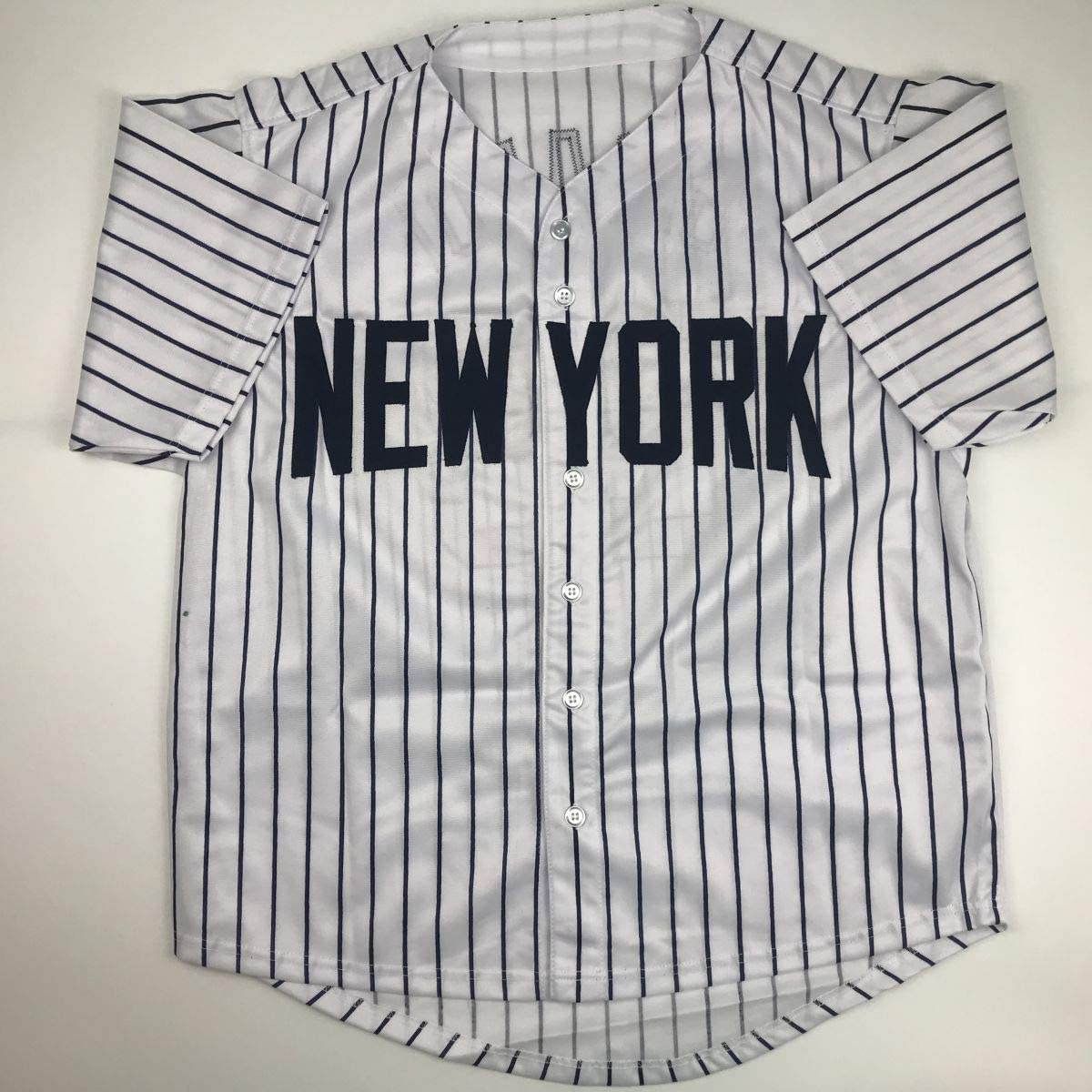 Autographed/Signed Joe Girardi 4x WS Champs New York Pinstripe Baseball Jersey JSA COA