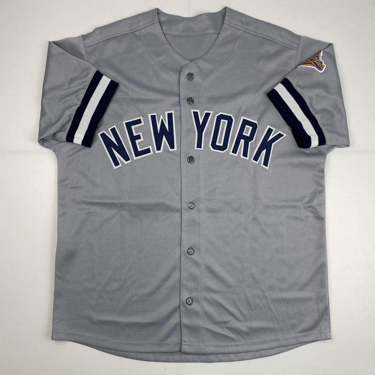 Autographed/Signed Tino Martinez New York Grey Baseball Jersey PSA/DNA COA