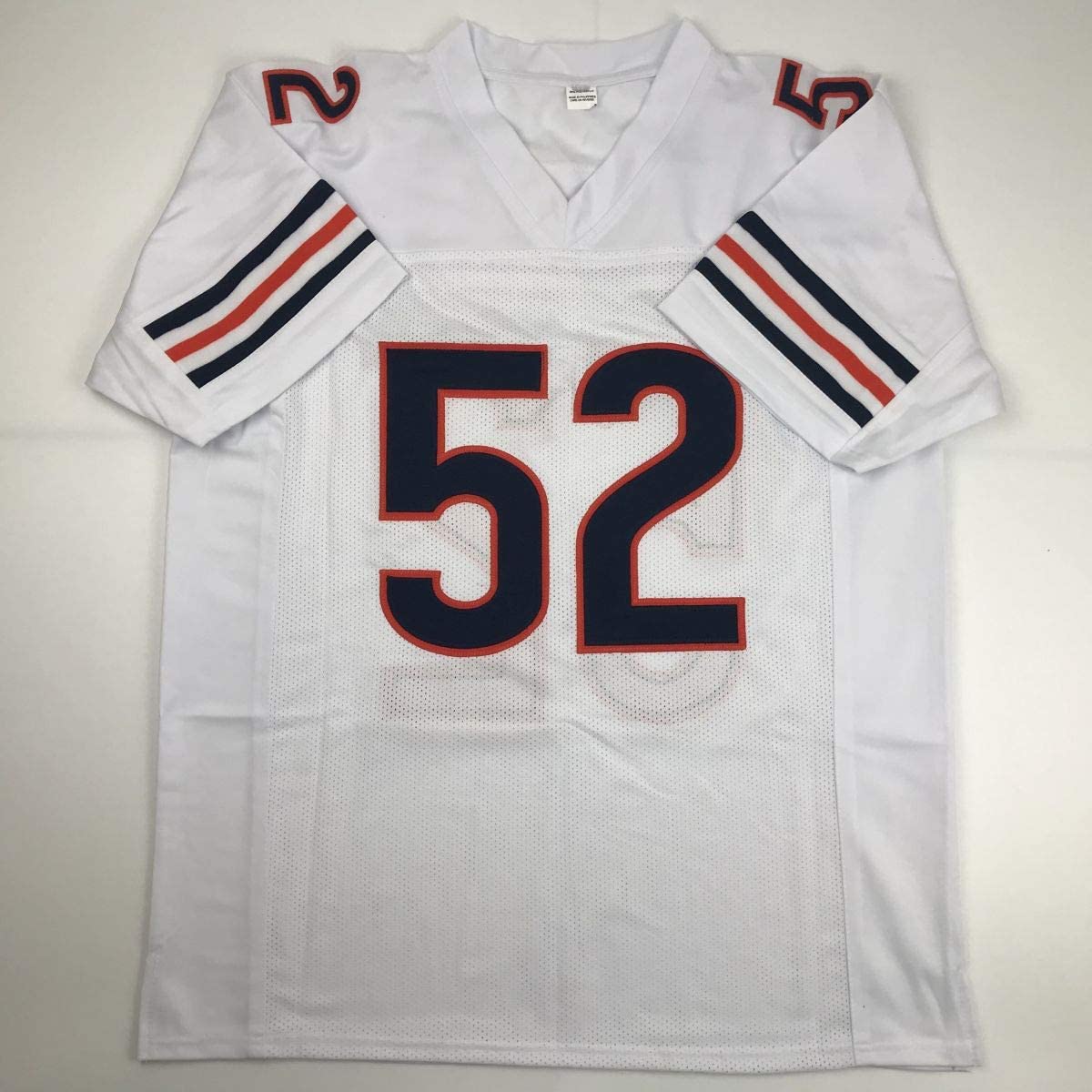 Autographed/Signed Khalil Mack Chicago White Football Jersey Beckett BAS COA