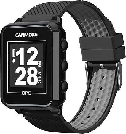 CANMORE TW353 Golf GPS Watch for Men and Women, High Contrast LCD Display, Free Update Over 41, 000 Preloaded Courses Worldwide, Lightweight Essential Golf Accessory for Golfers, Black/Gray