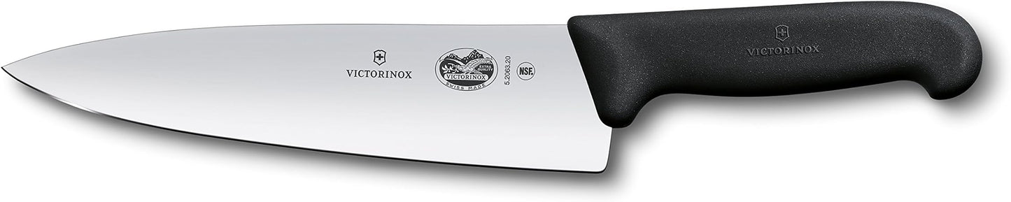 Victorinox Swiss Army 5.2063.20-X14 Fibrox Chef's Knife Black 8 in