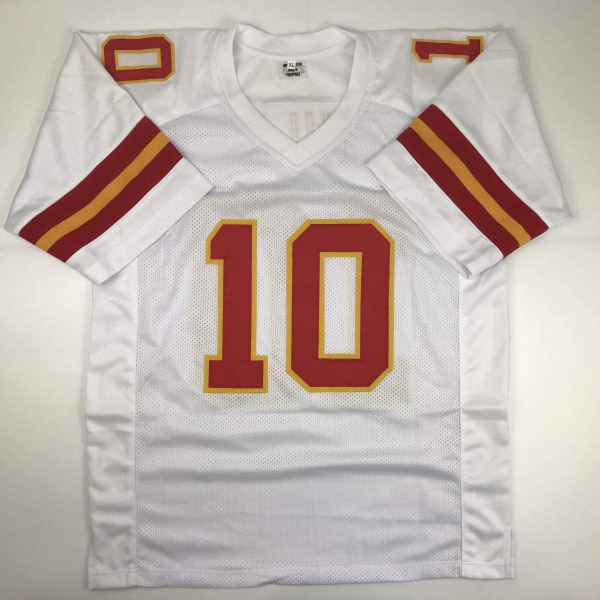 Autographed/Signed Tyreek Hill Kansas City White Football Jersey JSA COA