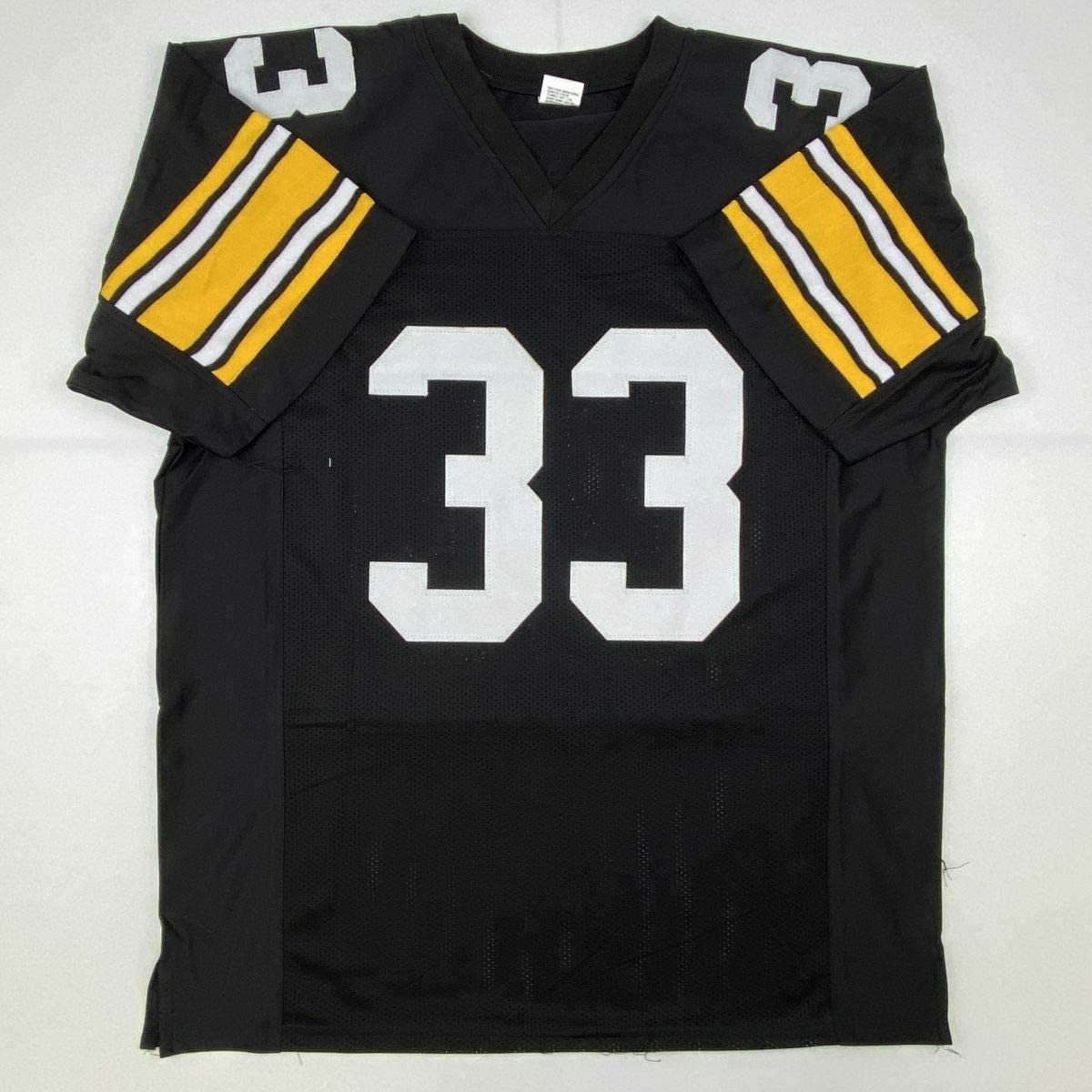 Autographed/Signed Merril Hoge Pittsburgh Black Football Jersey JSA COA