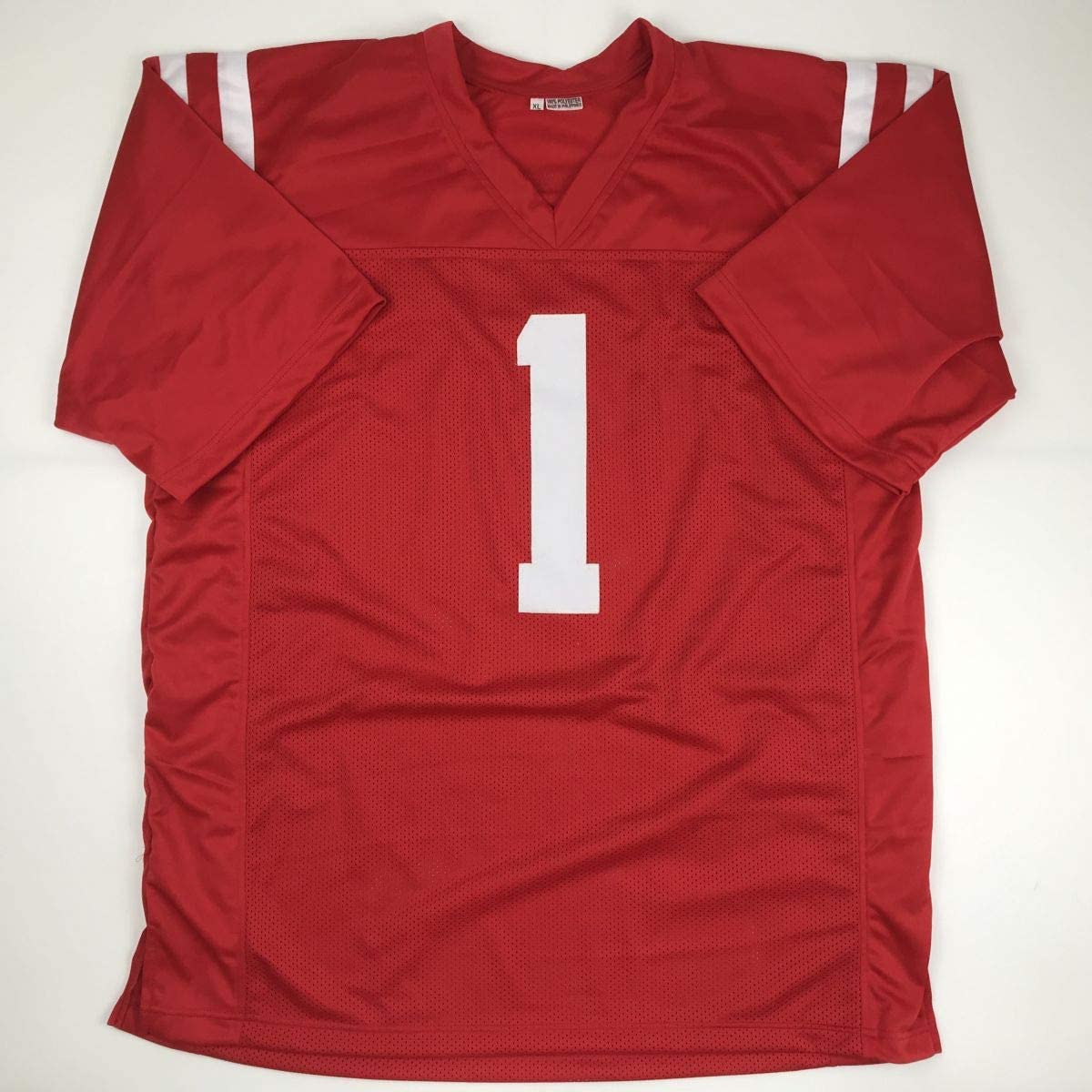 Autographed/Signed AJ A.J. Brown Ole Miss Red College Football Jersey JSA COA