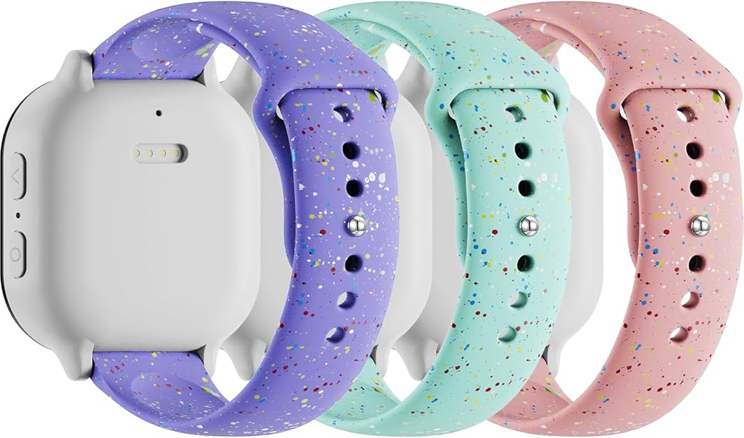 3 Pack Silicone Bands Compatible with Gizmo Watch 3 2 1/Gabb Watch 3e 3 2 1/SyncUp Watch 2 1/Cosmo JrTrack Watch, 20mm Soft Replacement Band