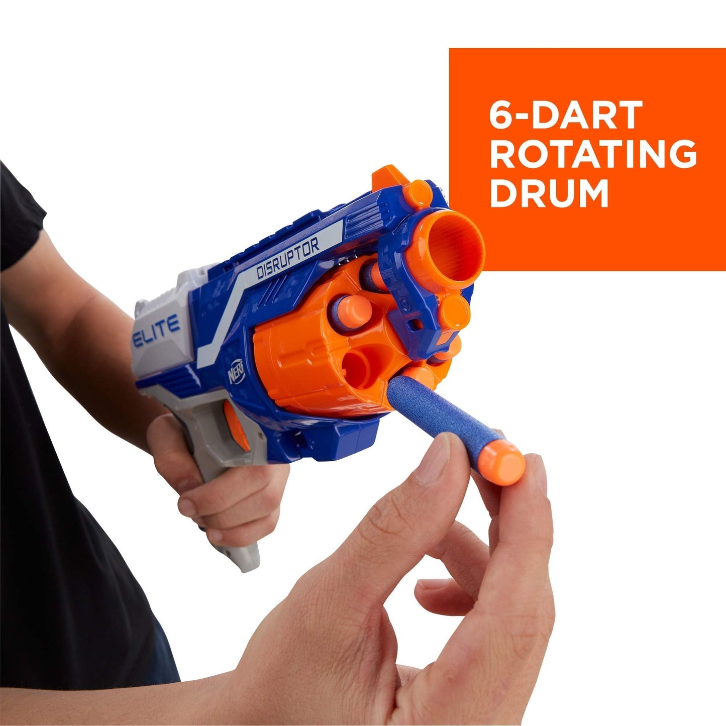 NERF Disruptor Elite Blaster Includes Includes 6 Official Nerf Elite Darts