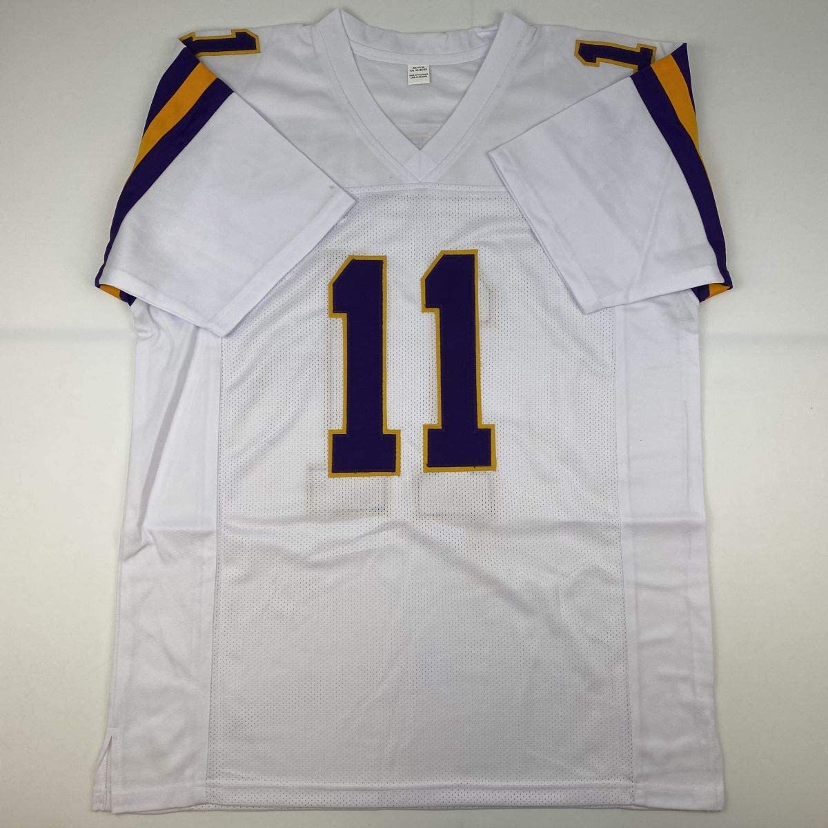 Autographed/Signed Daunte Culpepper Minnesota White Football Jersey JSA COA