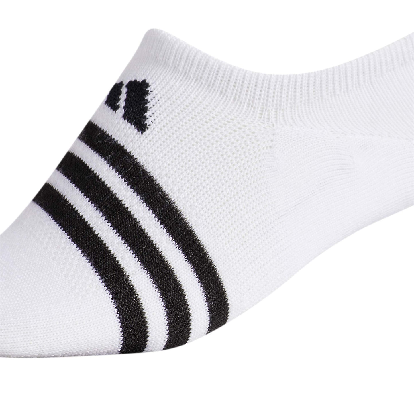 adidas Women's Superlite Super No Show Socks (6-pair), White/Cool Light Heather/Black, Medium