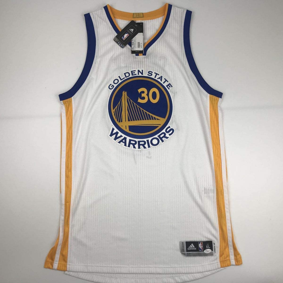 Autographed/Signed Stephen Steph Curry Golden State White Basketball Jersey JSA COA/LOA