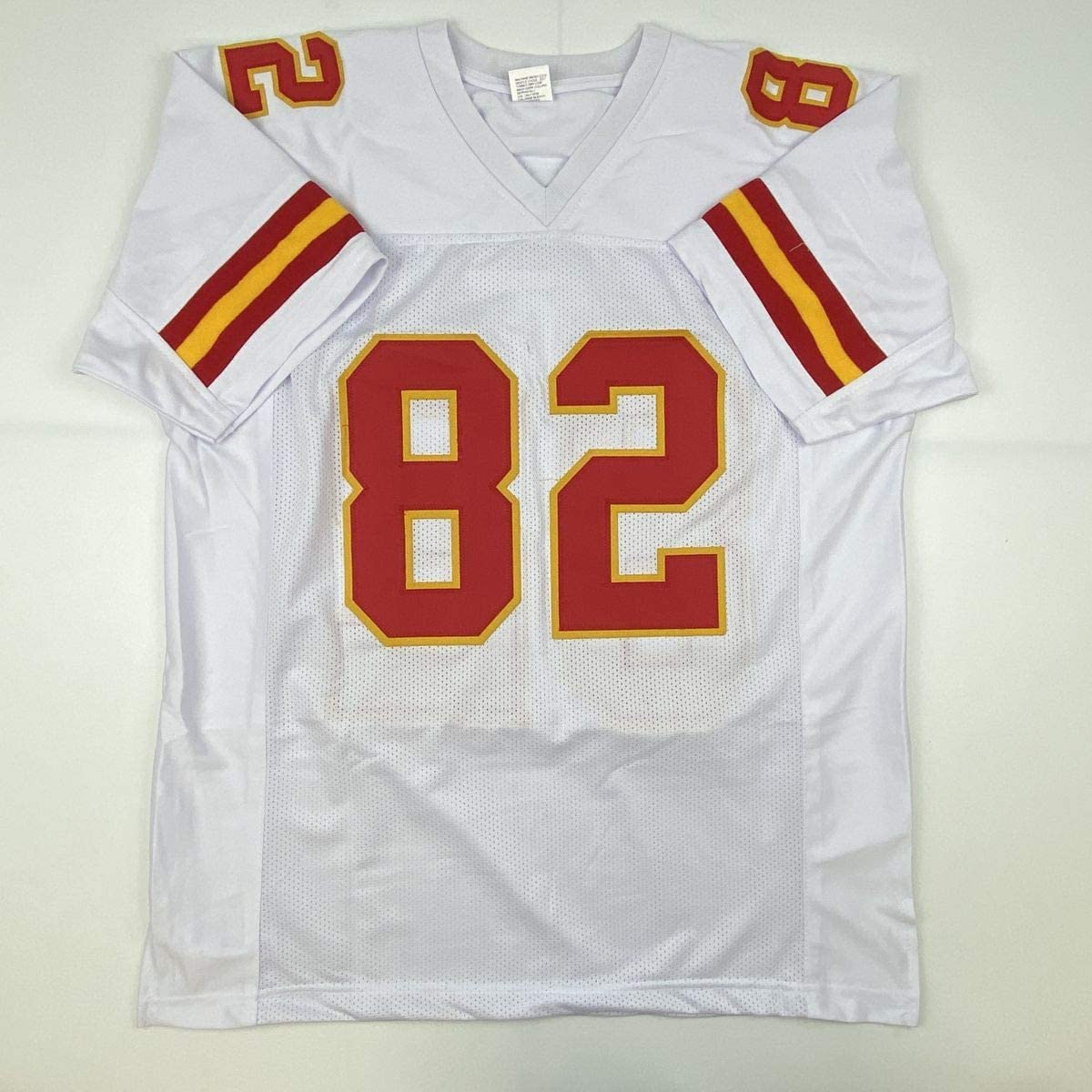 Autographed/Signed Dante Hall Kansas City White Football Jersey PSA/DNA COA