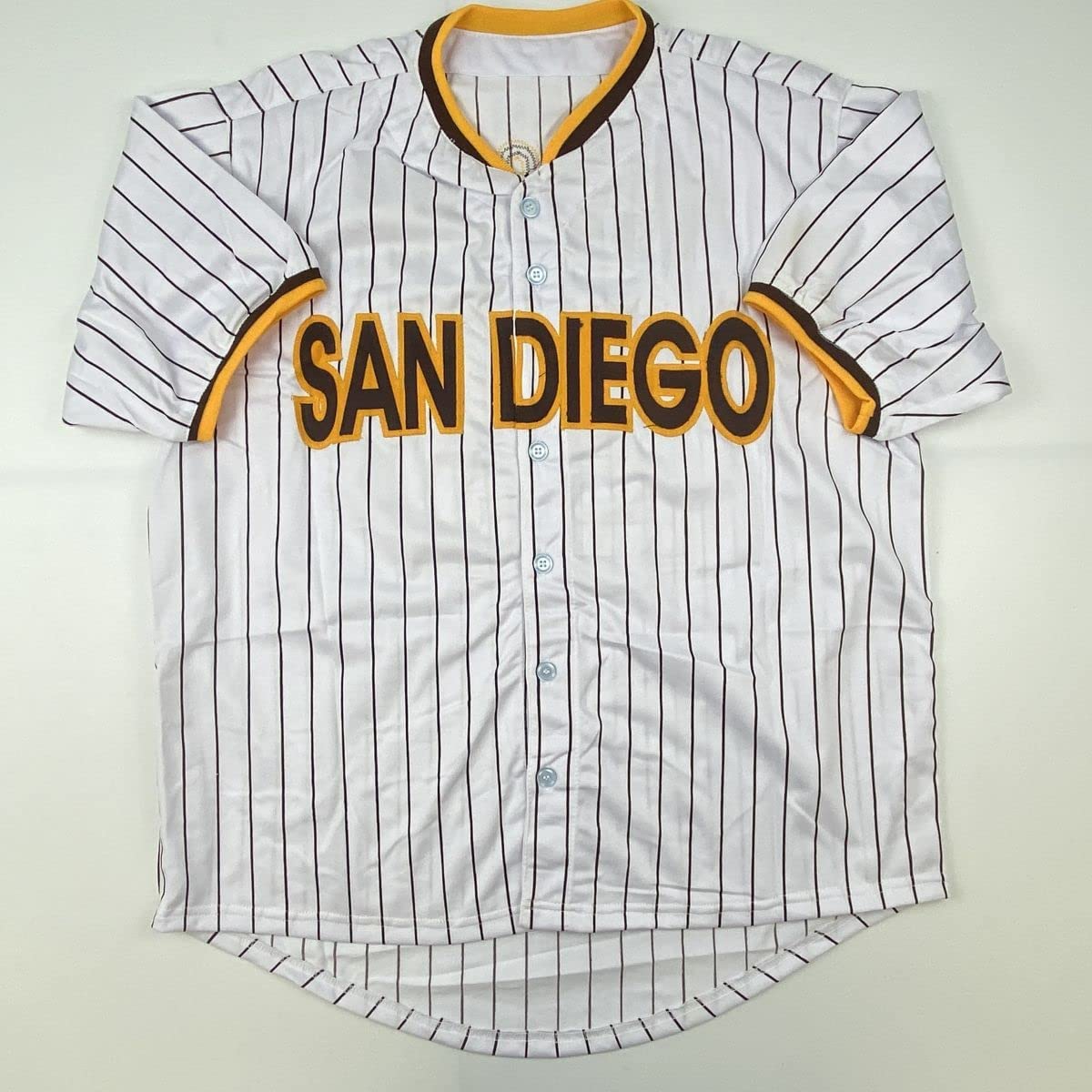 Autographed/Signed Fernando Tatis Jr. San Diego Pinstripe Baseball Jersey JSA COA